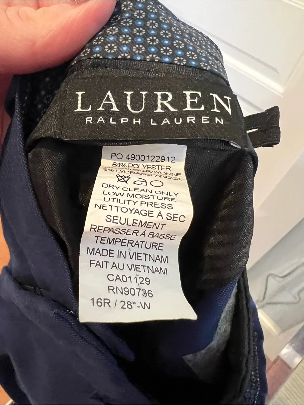 Ralph Lauren BOYS Navy Dress Trousers